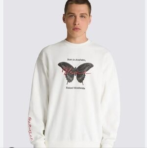 Men's Vans Born In Anaheim Loose Crew Oversized Sweatshirt XL